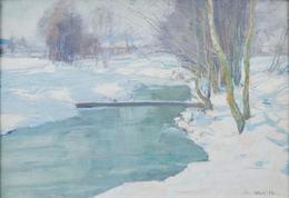 Alois Kalvoda - Winter Rivulet