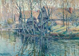Václav Radimský - House by a River