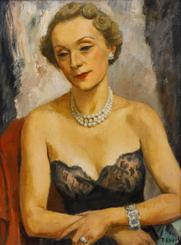 František Zdeněk Eberl - Woman in Evening Dress