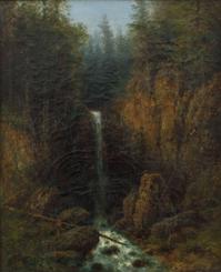 August Bedřich Piepenhagen - Horský vodopád
