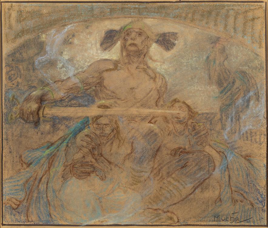 Alfons Mucha - Mytologická postava