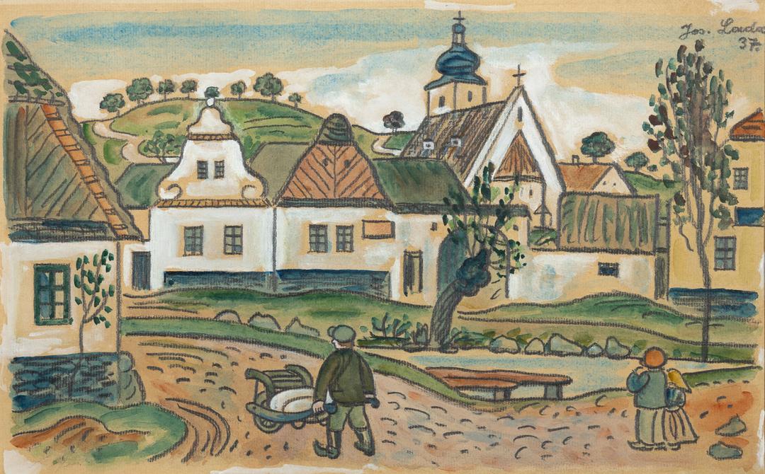 Josef Lada - Na návsi