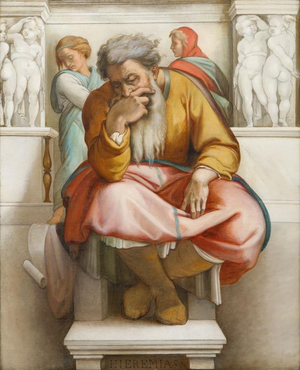 Otakar Kubín - The Prophet Jeremiah (after Michelangelo)