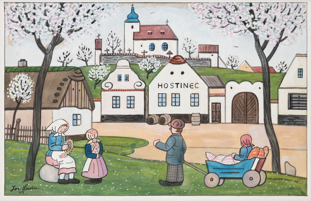 Josef Lada - Jaro na návsi
