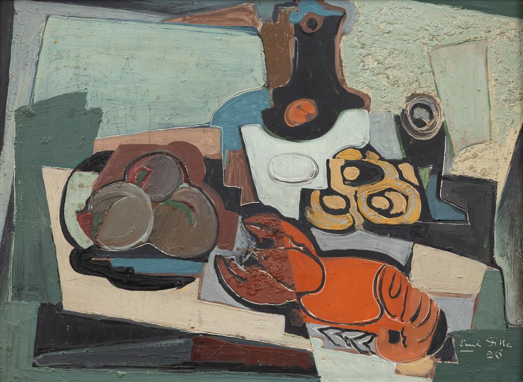 Emil Filla  - Still Life with a Crayfish