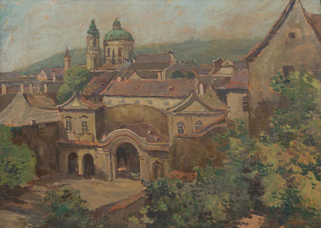Gustav Macoun - Malá Strana z Ledeburské zahrady