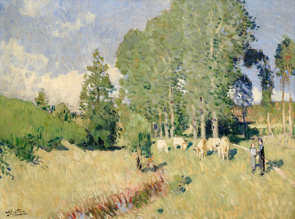 Pierre Eugène Montézin - Troupeau de vaches (Landscape with Cows)