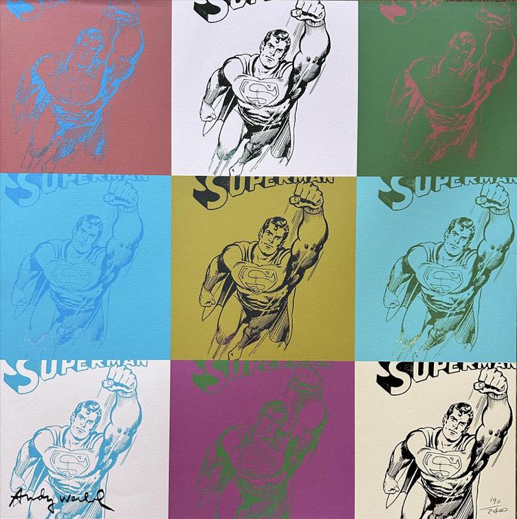 Andy Warhol - Superman – 9 Panels