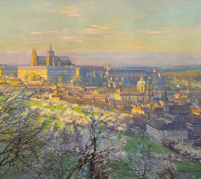Jaroslav Šetelík - Pohled na Hradčany