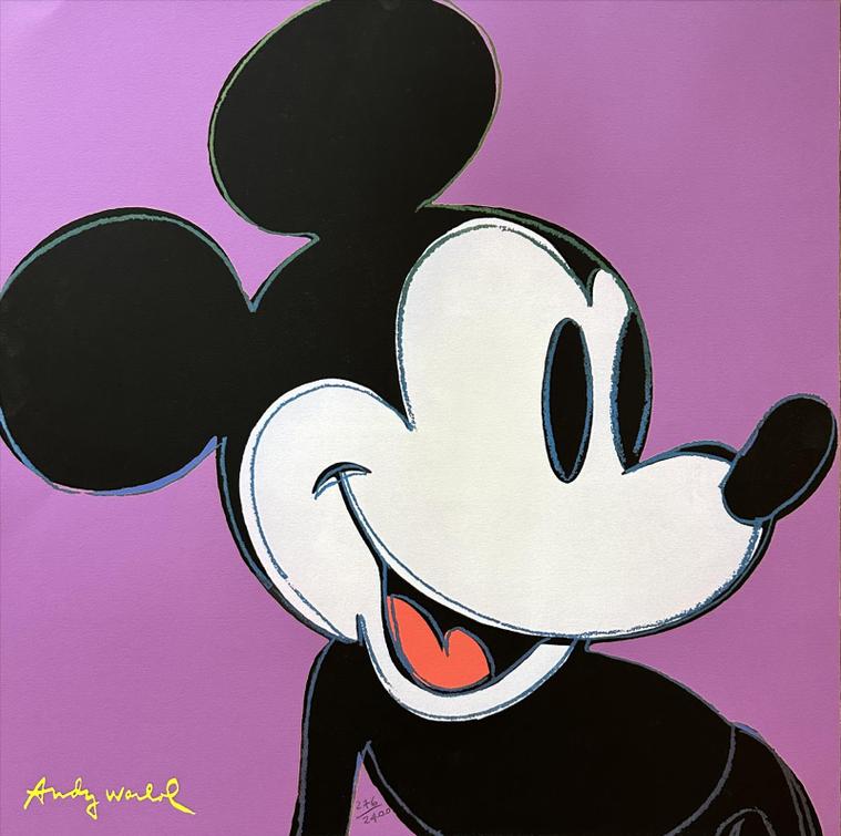 Andy Warhol - Mickey Mouse – Purple
