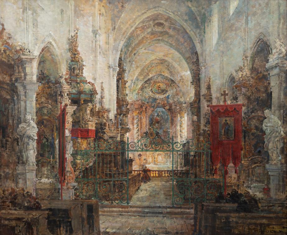 Oldřich Blažíček - Po mši v kostele