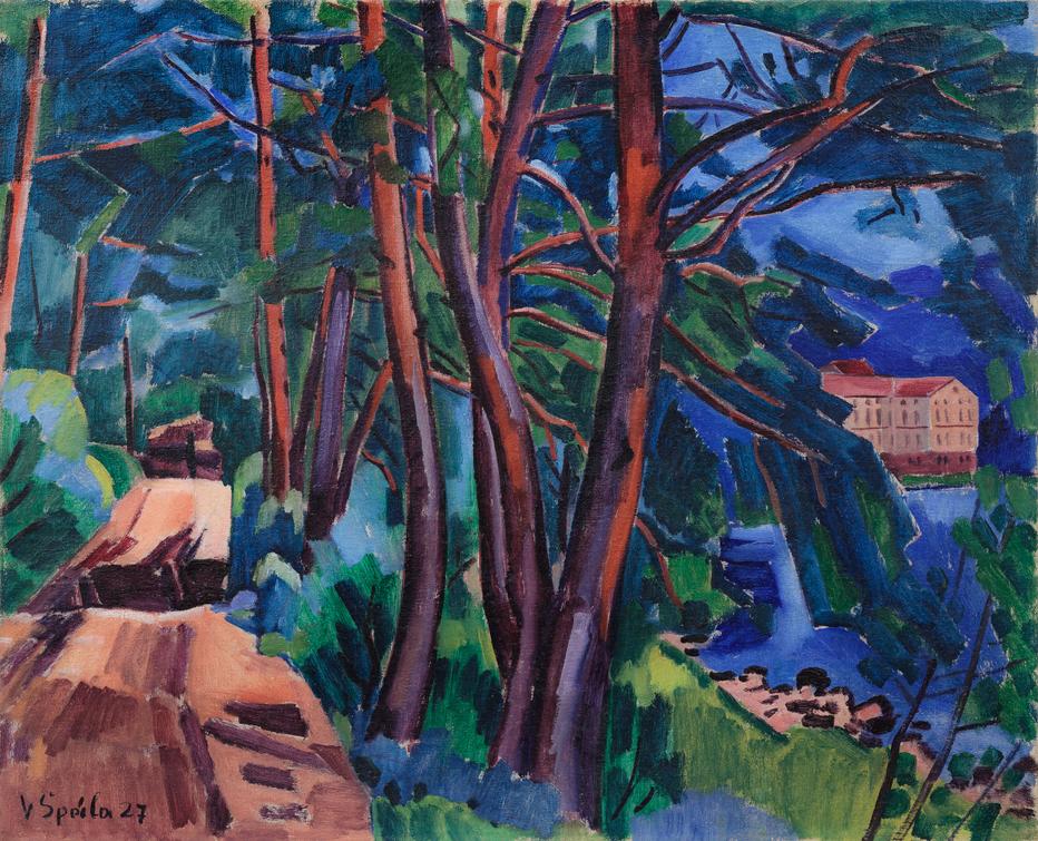 Václav Špála - On the Vltava River