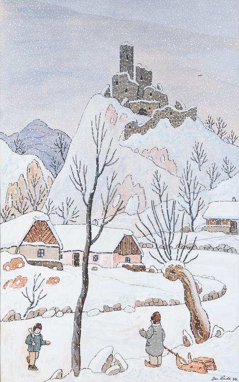 Josef Lada - Sázava Region in Winter