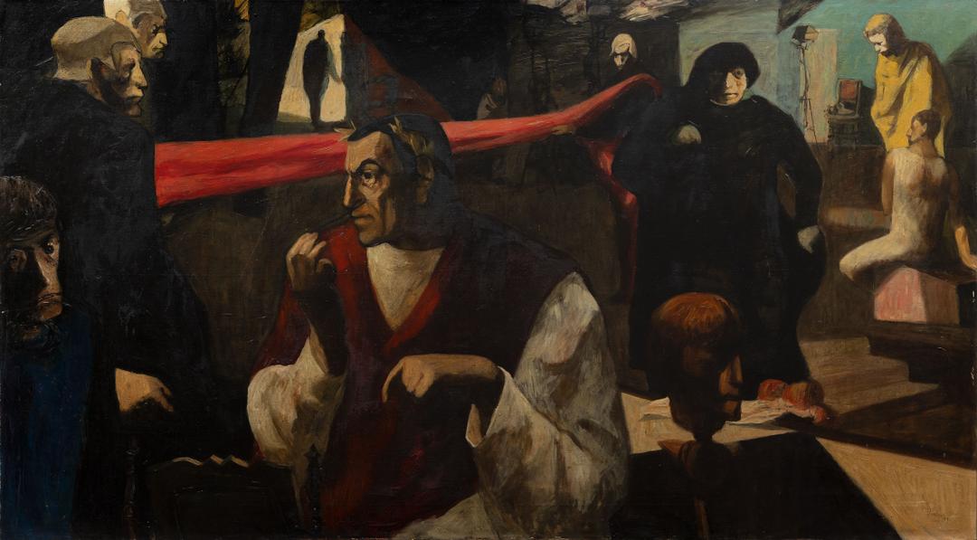 Josef Liesler - In Eduard Haken’s Theatre Dressing Room