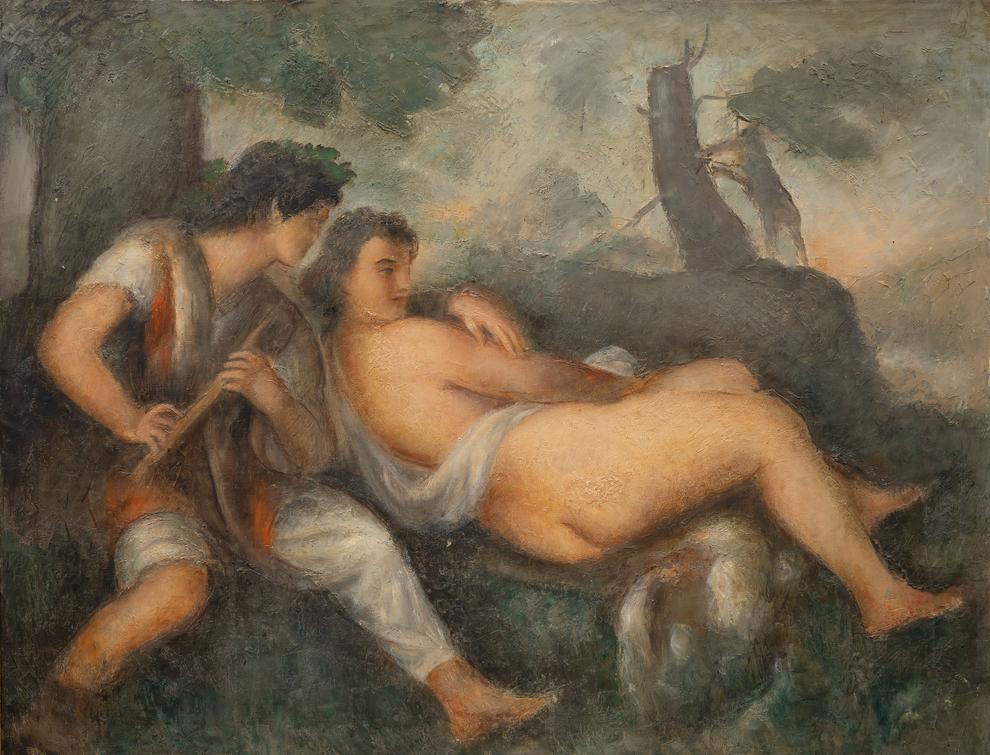 Otakar Kubín - Shepherd and Nymph 