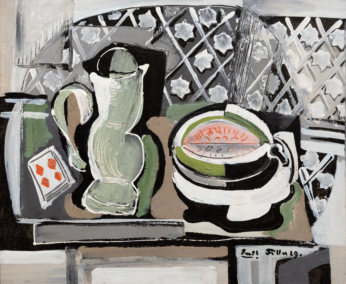 Emil Filla、エミール・フィラ【Cubist Still Life】 czM6Ly9zaGFyZWQucHJhZ3VlL2l0ZW