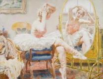 Josef  Loukota - Ballerina before a Mirror - Photo 1