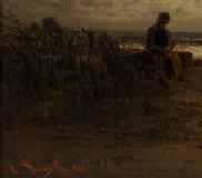 Louis Douzette - Fishermen on a Lake - Photo 3