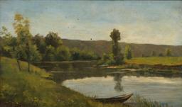 Antonín Chittussi - Landscape with Rowing Boat - Photo 1