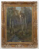 Josef Ullmann - Birch Trees by the Stream - Photo 2