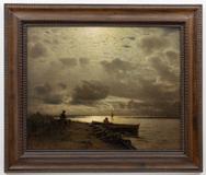 Louis Douzette - Fishermen on a Lake - Photo 2