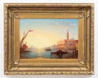 Charles Clément Calderon - Gondolas in the Venetian Lagoon - Photo 2