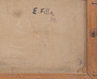 Emil Filla  - Sklenice, láhev a svinuté noviny - Photo 2