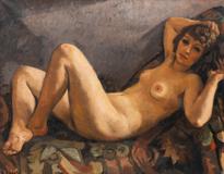 František Zdeněk Eberl - Young Woman on a Sofa - Photo 1