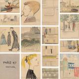 Kamil Lhoták - Paris 47 (set of 14 drawings) - Photo 1