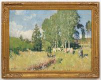 Pierre Eugène Montézin - Troupeau de vaches (Landscape with Cows) - Photo 2