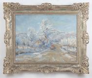 Oldřich Blažíček - Winter Landscape with a Cart - Photo 2