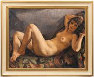 František Zdeněk Eberl - Young Woman on a Sofa - Photo 2