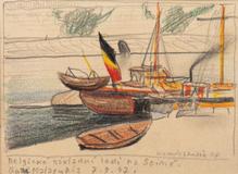 Kamil Lhoták - Paris 47 (set of 14 drawings) - Photo 12