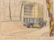 Kamil Lhoták - Paris 47 (set of 14 drawings) - Photo 11