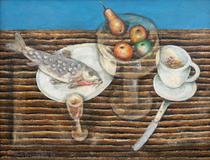 Antonín Procházka - Glass Tray and a Fish - Photo 1