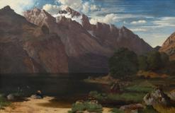 Albert August Zimmermann - Evening beneath the Glacier - Photo 1