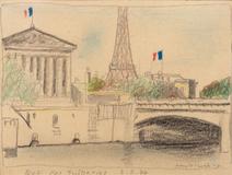 Kamil Lhoták - Paris 47 (set of 14 drawings) - Photo 9