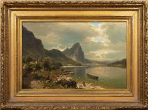Adolf Chwala - Jezero Mondsee s pohledem na Dračí skálu - Photo 2